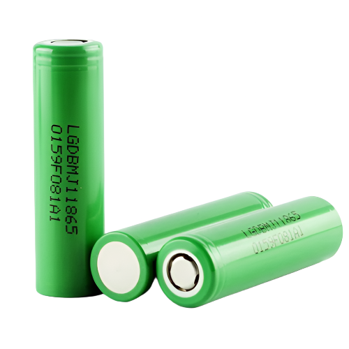 Two green batteries.